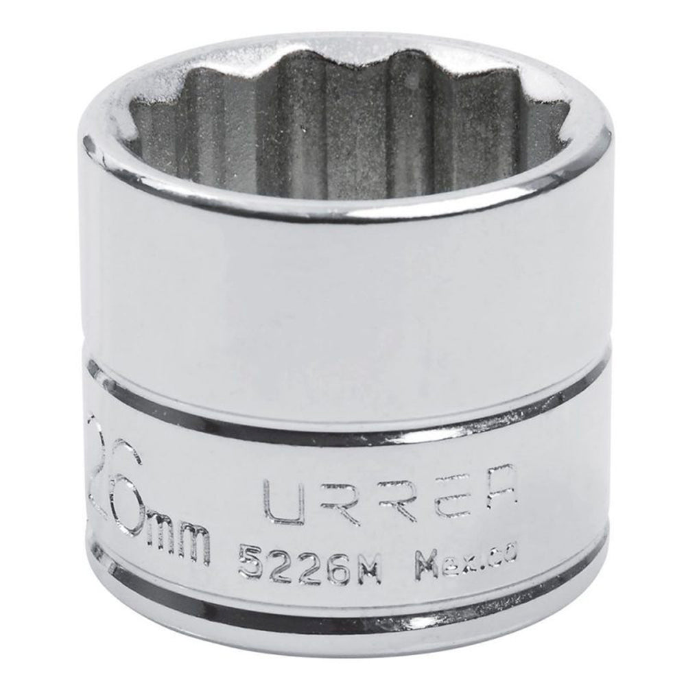 Dado de 12 Puntas 26 mm Cuadro de 3/8", Urrea 5226M.