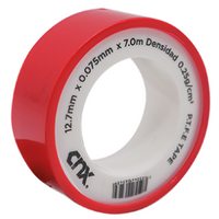 Cinta Teflon 1/2", 12.7 mm x .075mm x  7 mts. Cnx CINT13-6M