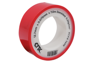 Cinta Teflon 1/2", 12.7 mm x .075mm x  7 mts. Cnx CINT13-6M