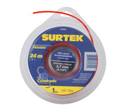 Nylon para Desbrozadora Cuadrado Rojo 3.7 mm x 24 m Surtek 130804