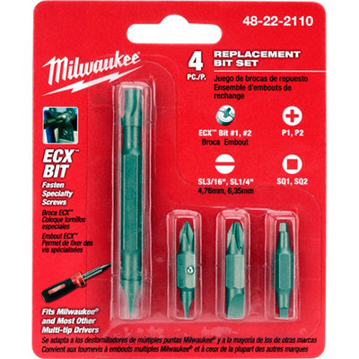 Juego de Puntas de Repuesto P/Desarmador, Milwaukee 48-22-2110
