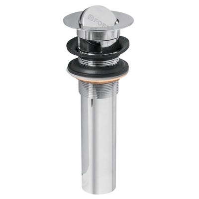 Contra P/Lavabo Con Rebosadero, Tipo Moneda, Cromo, 1-1/4', Foset 49983