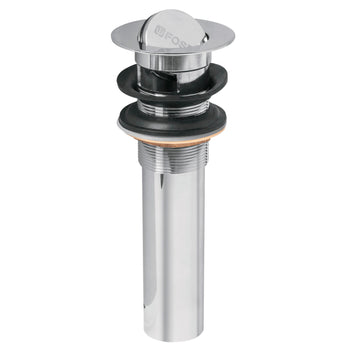 Contra P/Lavabo Con Rebosadero, Tipo Moneda, Cromo, 1-1/4', Foset 49983