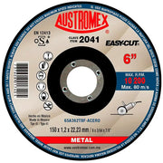 Disco Abrasivo para Corte de Metal de 6 x 0.045 x 7/8 Austromex 2041