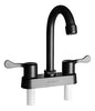 Mezcladora Para Lavabo Negro Mate 1/4 De Vuelta Balance, Meer MZL4308