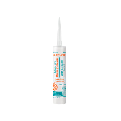 Sellador Translúcido Para Baños y Cocinas, 280 ml, Truper 18565