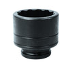 Dado de impacto cuadro de 3/4", 12 puntas, en pulgadas, 1-5/8" 7526T