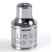 Dado de 6 Puntas 1/4" Cuadro de 3/8, Urrea 5208H.