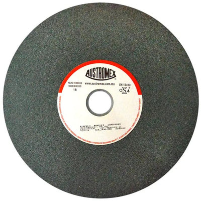 Rueda Abrasiva Grano 60 para Esmerilar Verde de 12 x 1-1/2 x 1-1/4 Austromex 252