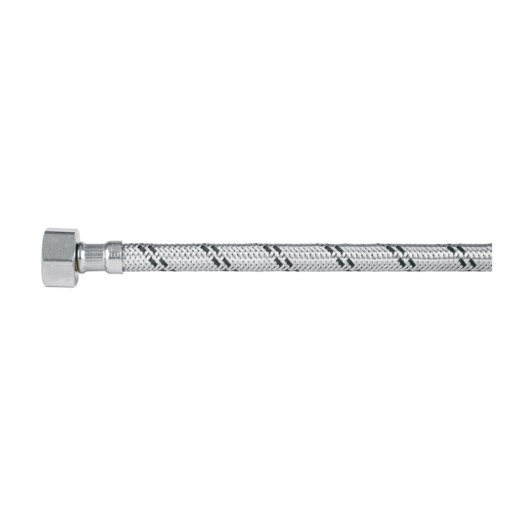 Manguera Lavabo/Fregadero, Acero Inox, 1/2" x 1/2", 40 cm, Foset 49179