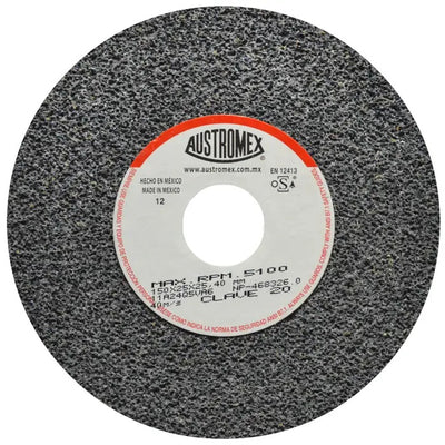 Rueda Abrasiva Grano 24 para Esmerilar Gris de  6 x 1 x 1 Austromex 20