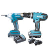 Kit C/Atornillador de Impacto & Rotormatillo Inalambrico 18V, Makita DK18015X2
