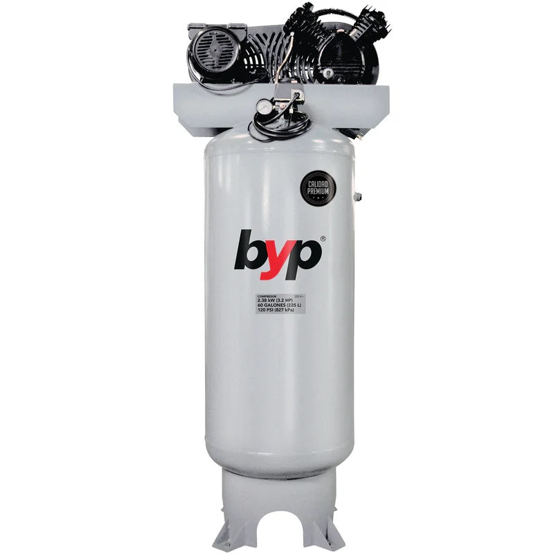 Compresor 3.2HP, 60 Galones Profesional, BYP COM60