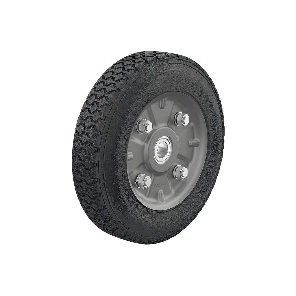 Rueda De Hule Sólido 8' Para Diablo, Doble Balero, Pretul 45485