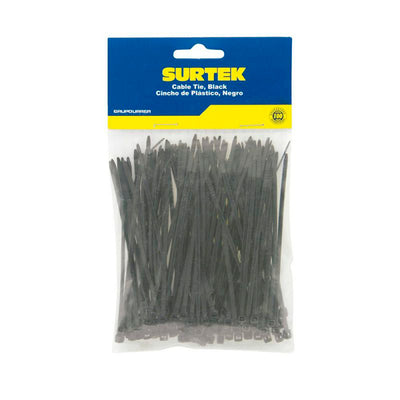 Cinchos plásticos 203 x 3.6 mm 50 piezas Surtek  CV-200A
