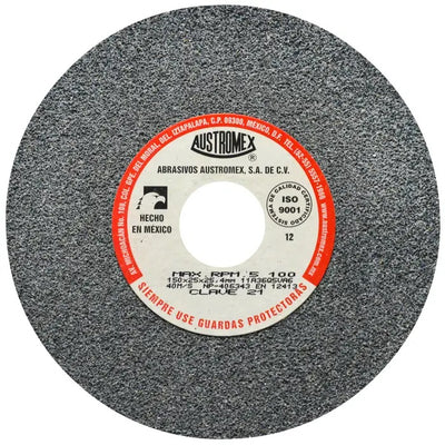 Rueda Abrasiva Grano 36 para Esmerilar Gris de 6 x 1 x 1 Austromex 21