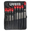 Juego De Limas Combinadas Con Mango Bimaterial, 9 Piezas, Urrea UFJB9