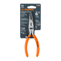 Pinza De Punta y Corte 6" Mango De PVC, Truper T203-6