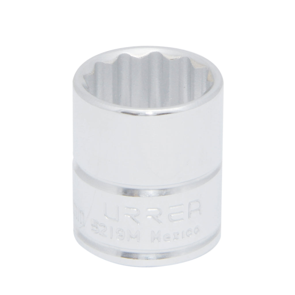 Dado de 12 Puntas 19 mm Cuadro de 3/8", Urrea 5219M.