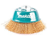 Carda Copa De Alambre Ondulado Laton 4" 5/8"-11, Makita D-39811