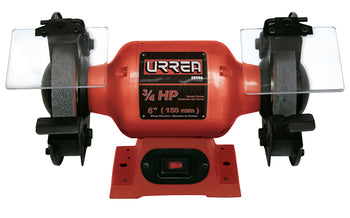 Esmeril de Banco 6" .75HP 570W 127V 1 Fase Uso Pesado Urrea EB906