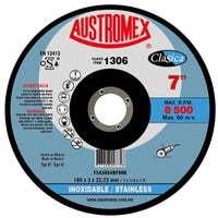 Disco Abrasivo para Corte de Acero Inoxidable de 7 x 1/8 x 7/8 Austromex 1306