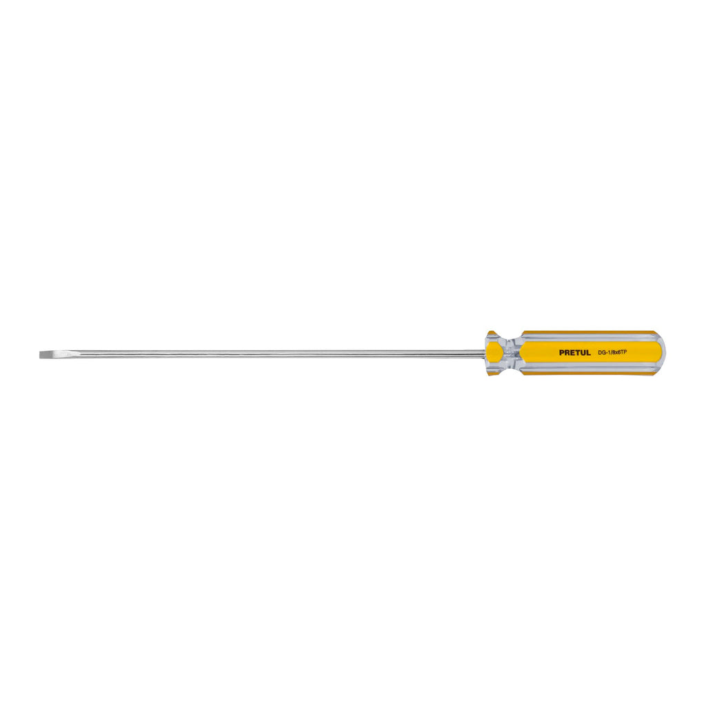 Desarmador Cabinet 1/8 x 6" Mango PVC, Pretul 21465