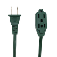 Extension Electrica Verde Con Clavija Estandar 6mts Techtools ED186V.