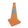 Cono de Precaución Plegable con Banda Reflejante, 45 cm, Surtek 137605