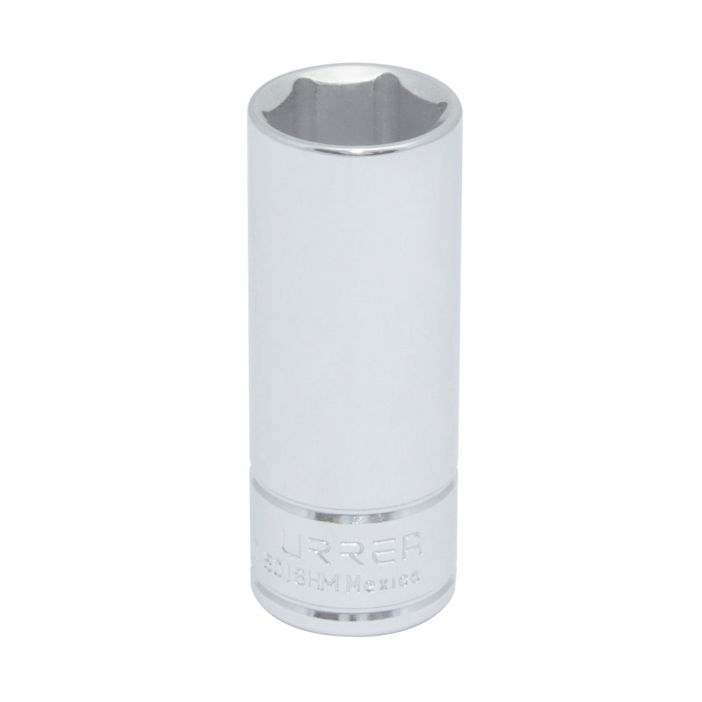 Dado de 12 Puntas Largo Cromado 19 mm Cuadro de 3/8" Urrea 5019HM