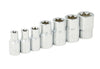 Juego de 7 dados punta Torx hembra 1/4" F4451E