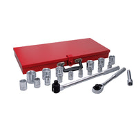Juego de 19 Dados y Accesorios en Pulgadas 1/2" Urrea 54122