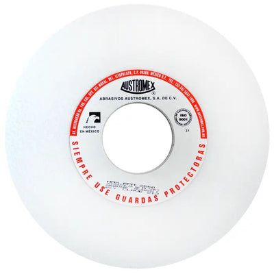 Rueda Abrasiva Grano 46 para Rectificar Blanca de 12 x 1 x 3 Austromex 212