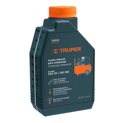 Aceite Mineral Para Compresor, 1000ml (34oz), Truper 102533