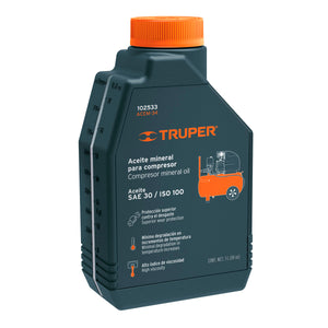 Aceite Mineral Para Compresor, 1000ml (34oz), Truper 102533