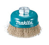 Carda Copa de Alambre Ondulado Laton 5/8" X 3", Makita D-39774