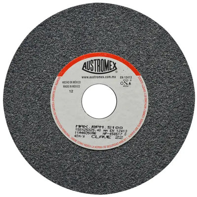 Rueda Abrasiva Grano 46 para Esmerilar Gris de 6 x 1 x 1 Austromex 22