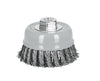 Carda Copa 4" Alambre Trenzado Grueso, Multi-Rosca, Truper 100855