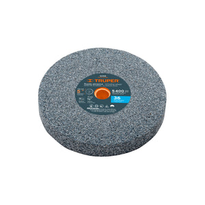 Piedra Para Esmeril 5 X 3/4" Oxido De Aluminio, Grano 36", Truper 16358