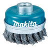 Carda Copa De Alambre Trenzado 2-1/2" 5/8" Reforzado, Makita D-26559