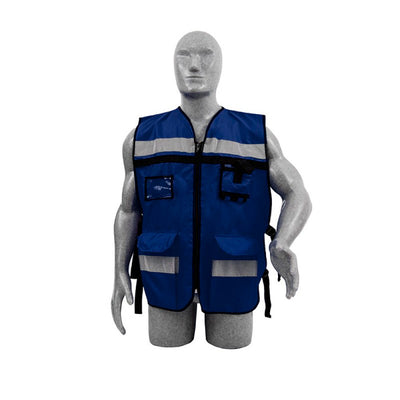 Chaleco de seguridad para supervisor azul marino Surtek 137589
