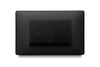 Interruptor doble negro Veto OSL66271 con placa rectangular y dos teclas, vista frontal
