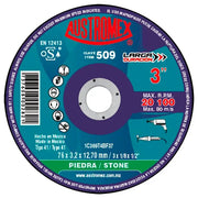 Disco Abrasivo para Corte de Piedra de 3 x 1/8 x 1/2 Austromex 509