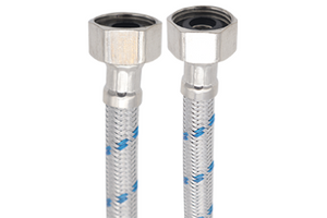 Manguera Alimentadora Tuerca A. Inox  1/2" x 1/2" X 80cm, Cnx MASS1313X80