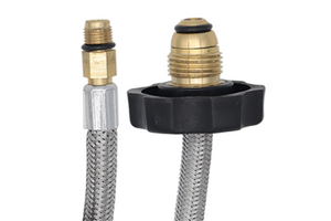 Manguera Pig Tail De Aluminio 1/4" NPT 55cm, Cnx MPIG0655