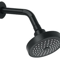 Juego de Regadera  Redonda con Tubo Acabado Negro Mate Meer RCT316.