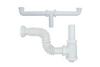 Salida Central Doble Tarja 1 1/2" Flexible con Cespol Bote Meer SADOF24BC.