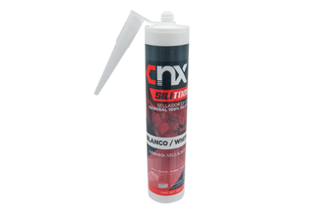 Sellador de Uso General 100% Silicón 280ml Blanco, Cnx SELLA280B