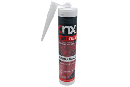 Sellador de Uso General 100% Silicón Silitodo 280ml Negro, Cnx SELLA280N