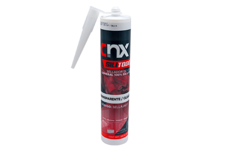Sellador de Uso General 100% Silicon SiliTodo 280ml Transparente, Cnx SELLA280T